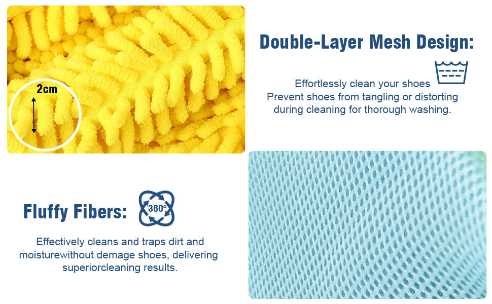 Daddyclean Polyester shoe washing-machine Bag with invisible zipper DaddyClean