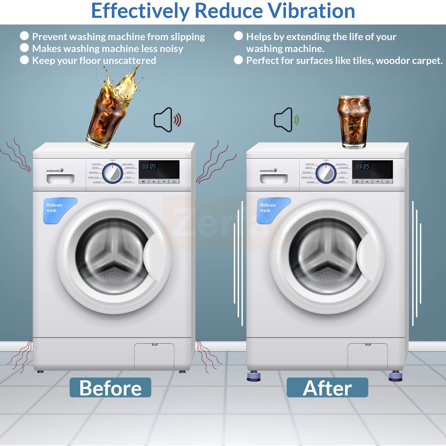 DaddyClean™ Anti-Vibration Pads for Washing Machine(Set of 4) DaddyClean