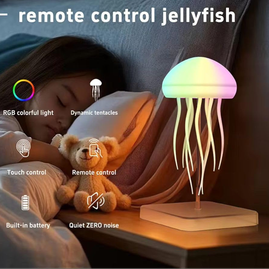 RGB Jellyfish Night Light, DaddyClean