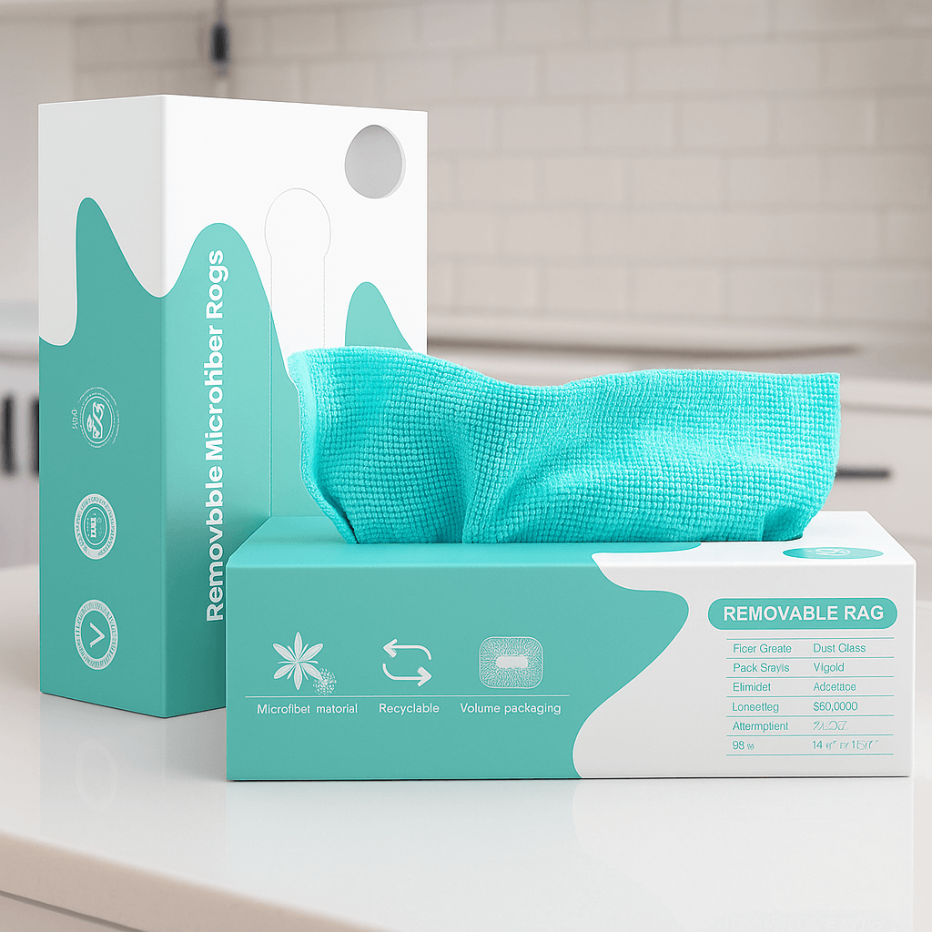 DaddyClean® Multipurpose Reusable Microfiber Cloth Roll – 20 Washable Pulls DaddyClean