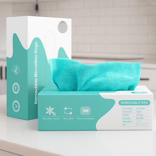 DaddyClean® Multipurpose Reusable Microfiber Cloth Roll – 20 Washable Pulls DaddyClean