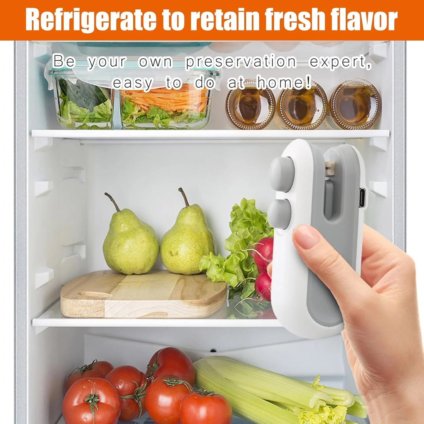 Daddyclean rechargeable Magnetic Heat Sealing & Cutting Machine for Plastic Packing Bag Sealer Mini for Food pack DaddyClean™